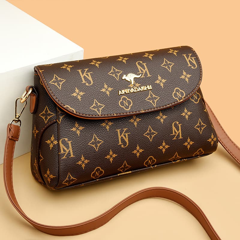 Cross-border Genuine Leather Women's Crossbody Bag Fashion Bag 2026 New Ladies High-end Crossbody Bag Middle-aged Mother Bag
