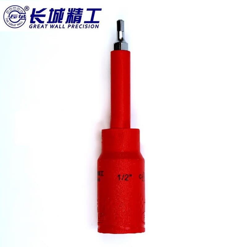 Great Wall 1/2" VDE Insulated Metric Screwdriver Socket, 4*120mm [640345]