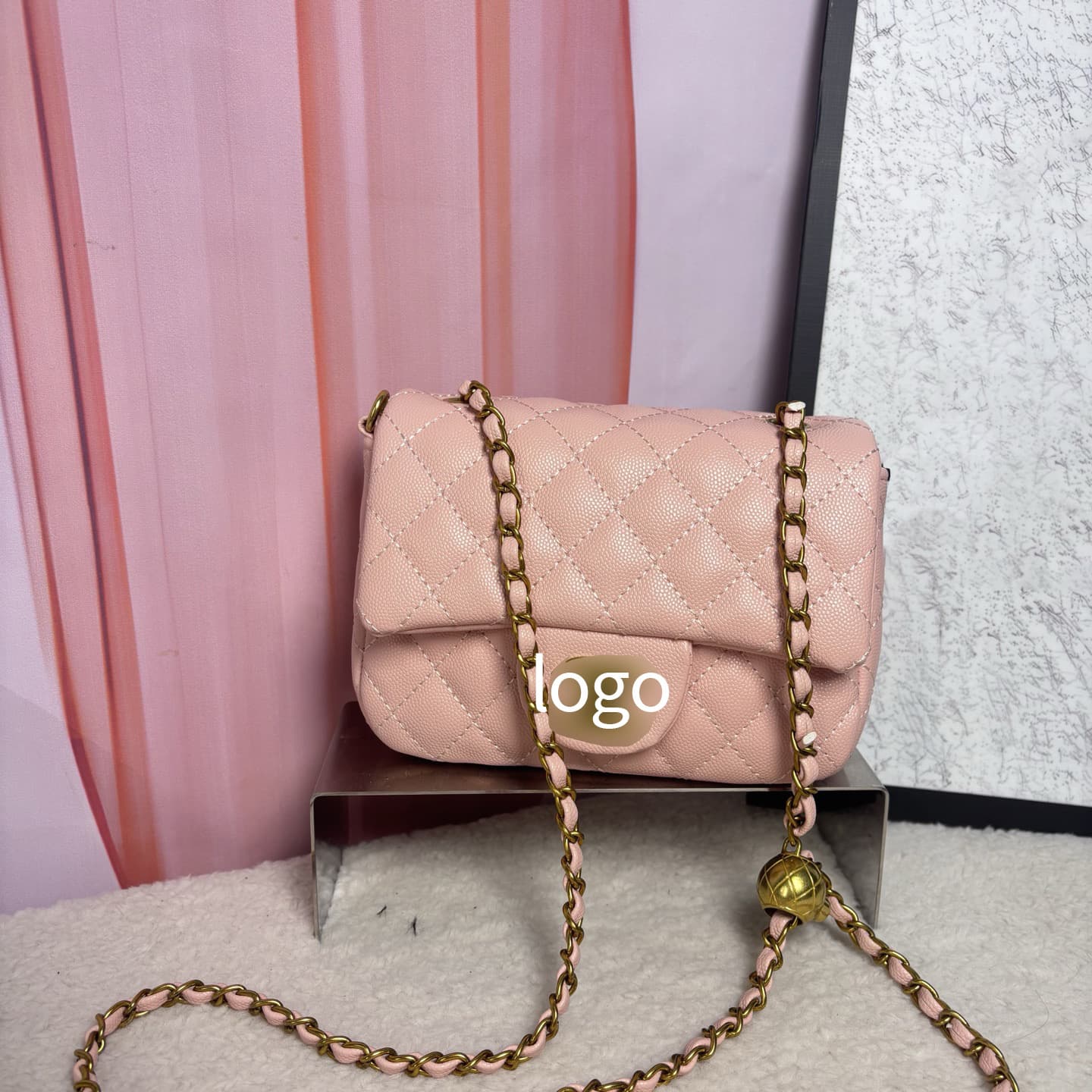 Cross-border Fashion 2025 Chain Bag Versatile Crossbody Commuter Lightweight Shoulder Bag Women's Small Square Bag