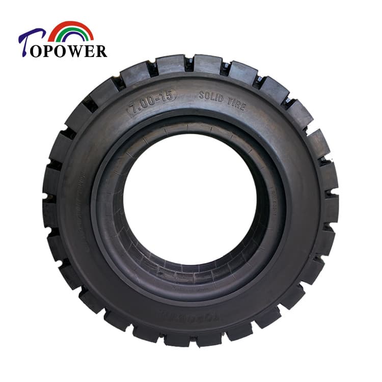 Inflatable Rim Solid Tire/7.00-15/Wear-Resistant, High Load Capacity/Suitable for Forklifts