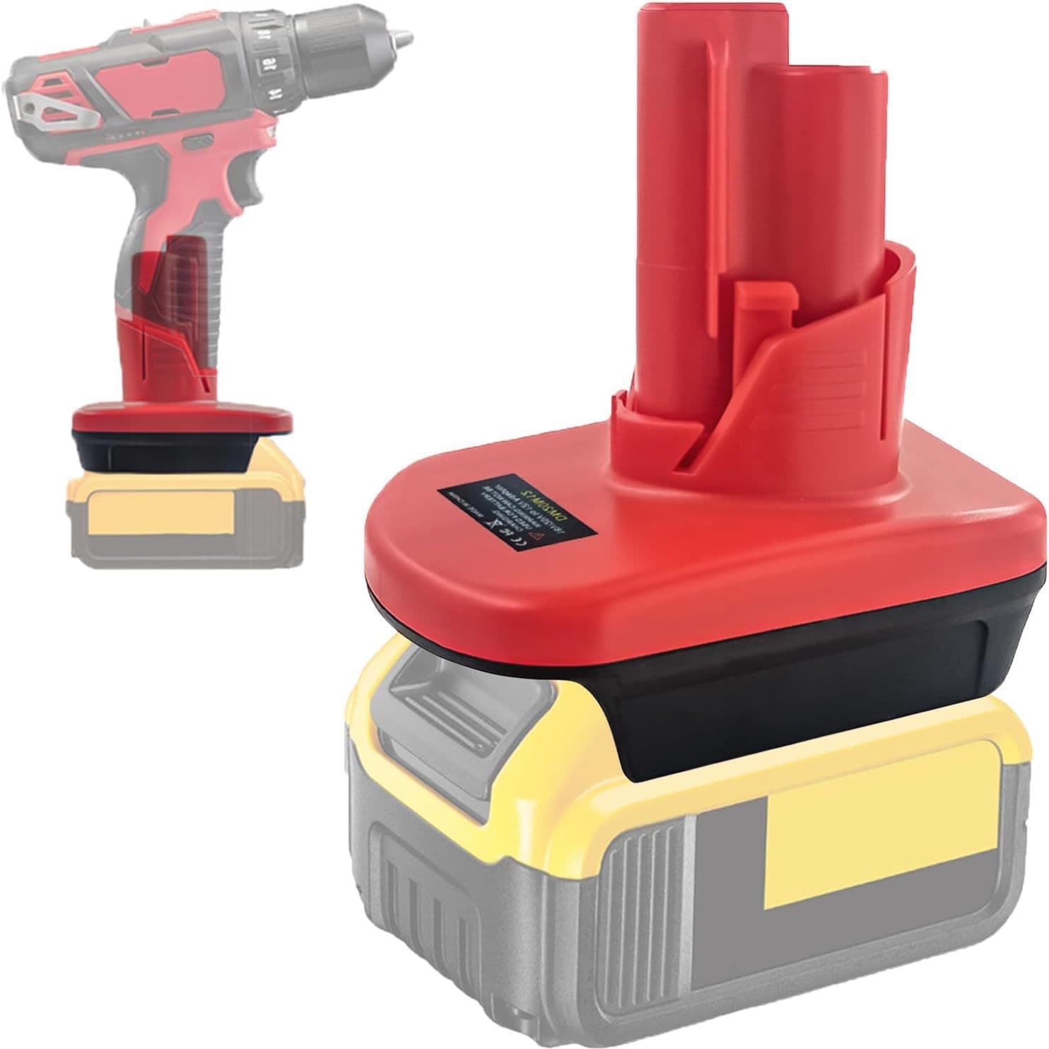 Drill Converter Adapter for Makita, DeWALT, Milwaukee 18V Battery Accessories to MIL12V Machine Adapter