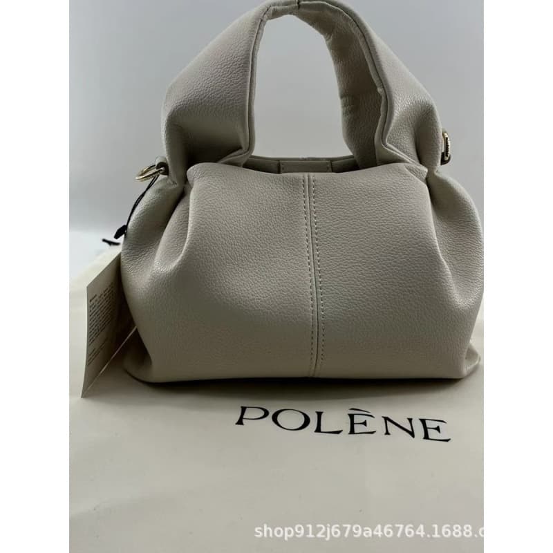 Niche bag women's new polen cloud bag genuine leather high quality casual handbag fashion light luxury crossbody