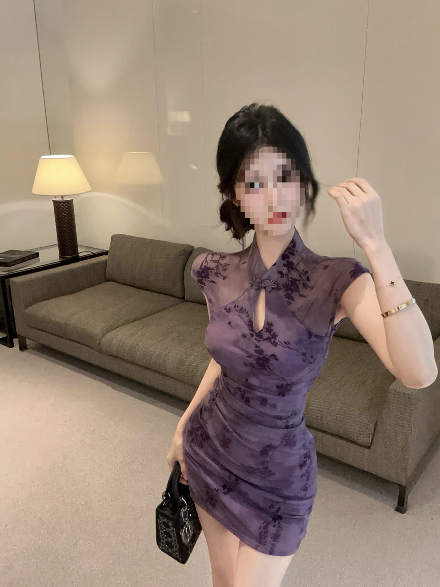 New Chinese Style Improved Cheongsam Dress Gentle Look Beautiful Fitted Bodycon Short Skirt 2026 Summer