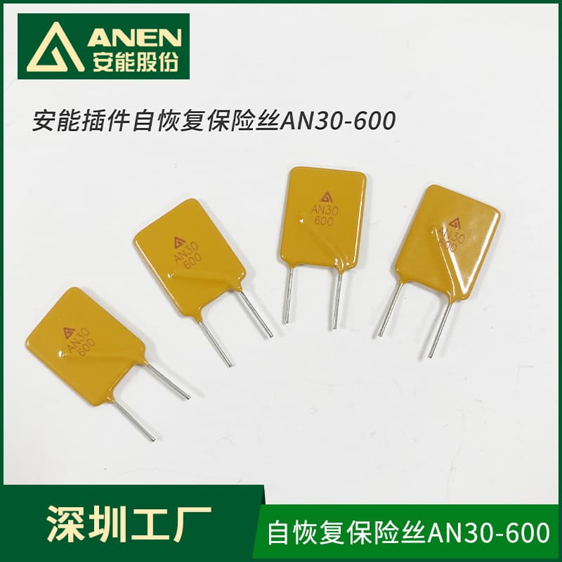 In Stock 30V/6A Self-Recovery Fuse AN30-600 Shenzhen Factory 30V Series PPTC Plug-in Fuse