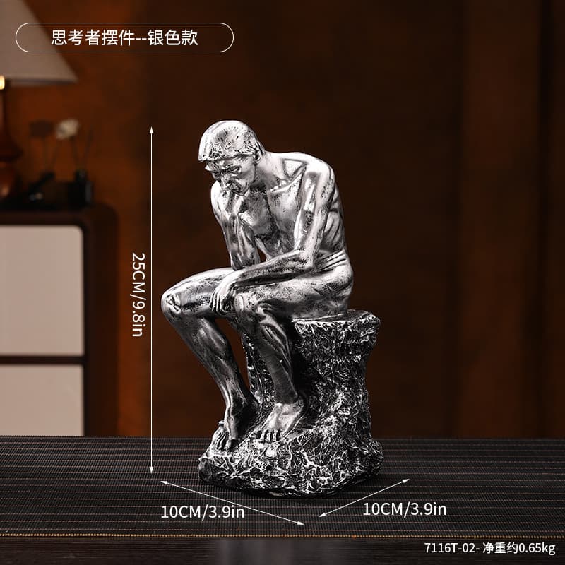 Nordic Style Abstract Resin Small Ornament Soaring Ambition Eagle and Horse Sculpture Office Desktop Fortune Decoration