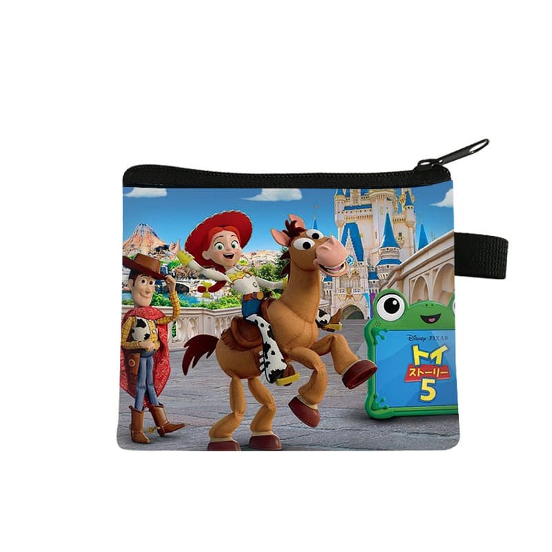 Toy Story Coin Purse Children's Cute Mini Storage Purse Polyester Printed Zipper Card Bag Wholesale