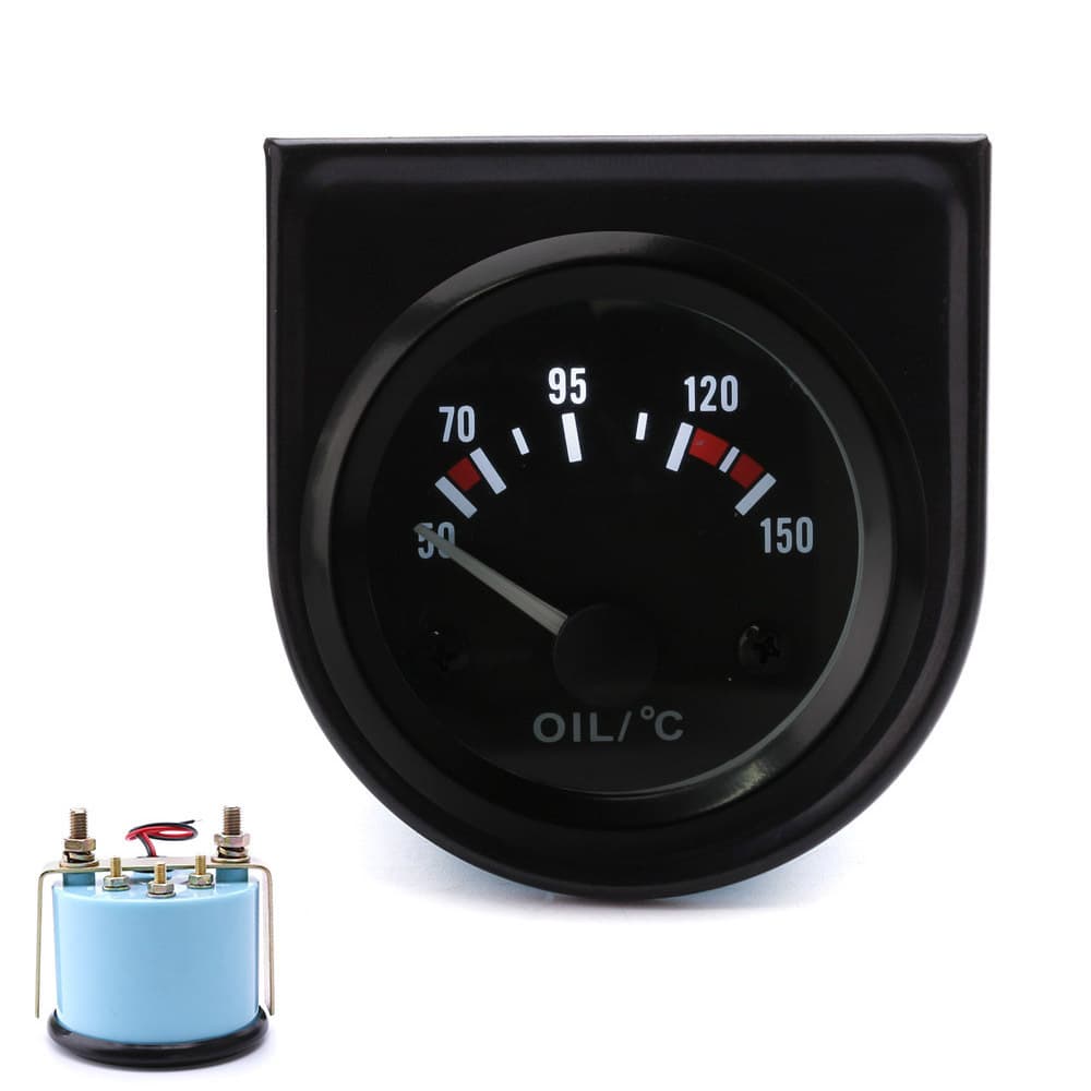Factory Direct Car Oil Temperature Gauge 12V Universal with Sensor 50-150°C