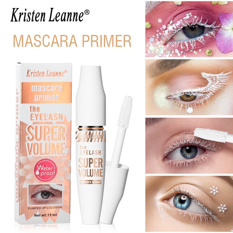 Mascara Primer Cross-border Amazon White Base Thickening Curling Setting Waterproof Mascara