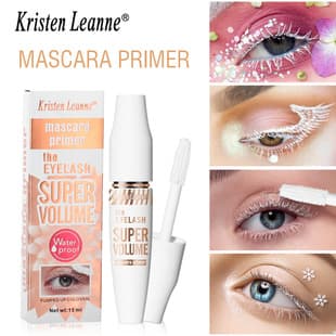Mascara Primer Cross-border Amazon White Base Thickening Curling Setting Smudge-proof Waterproof Mascara