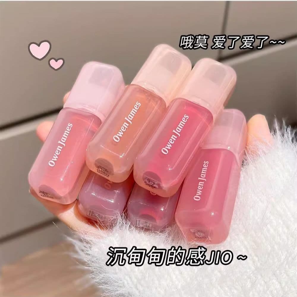 OWEN JAMES Nude Essence Lip Gloss Lipstick Student Party Natural Look Fair Skin