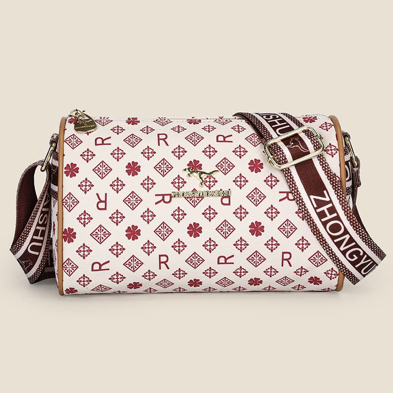 Fashionable Cylinder Bag Crossbody Bag Large Capacity Commuter Shoulder Bag Versatile Casual Pillow Bag Boston Bag Lightweight Style
