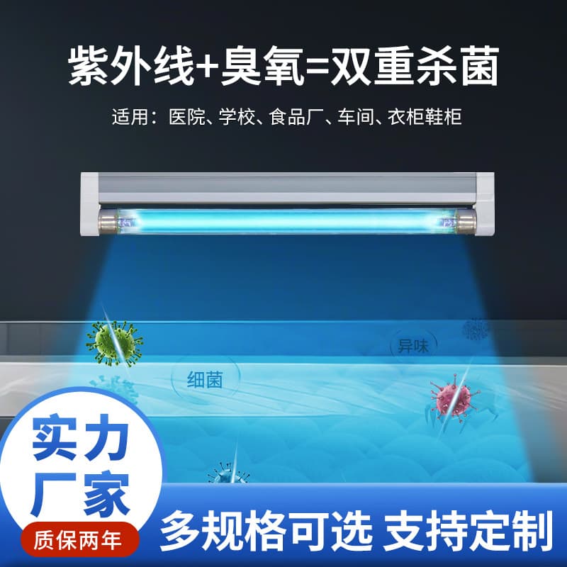 UV Sterilizing Lamp with Ozone for Kindergartens, Farms, Kitchens, and Home Use, 4W/6W/8W/14W UV Disinfection Lamps