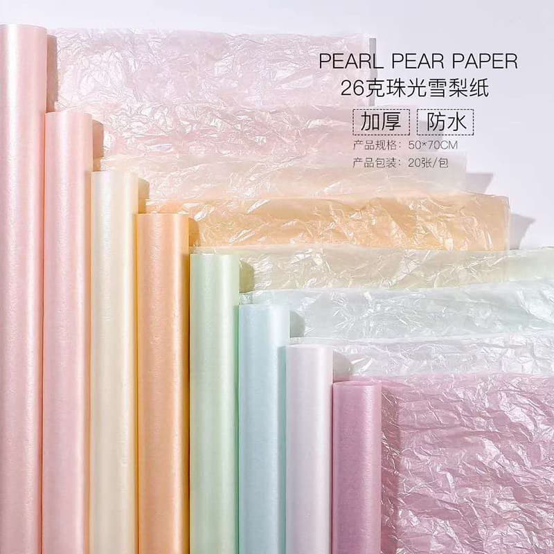 38g Thickened DIY Gift Box Lining, Floral Bouquet Cake Baking Flower Arrangement Wrapping Paper, Ins Style