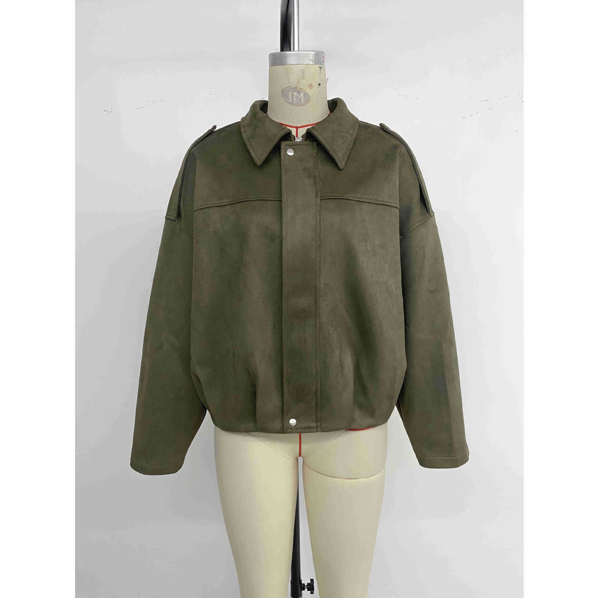 TikTok Cross-Border Trade 2026 Fall/Winter New European and American Loose Casual Chic Short Jacket for Women