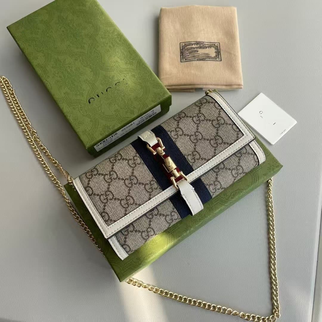 Premium New Versatile Autumn Winter Gucci Compact Noble Classic Double G Canvas Elegant Noble Versatile