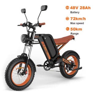 Cross-Border Export Kugoo V6 48V 28AH Hybrid Electric Bike 20-Inch Road Mountain Bike