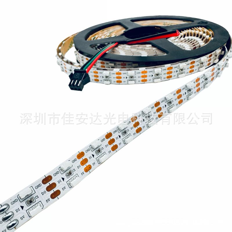 LED Side-Emitting Soft Light Strip 4020 RGB Full-Color Light Strip SK6812 Single-Point Single-Control 5V 120-Light Flexible Light Strip