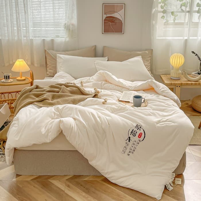 Class A Maternal-Infant Grade Soybean Fiber Quilt, Warm and Thickened Autumn/Winter Blanket Gift Quilt Core, Raw Cotton Soybean Quilt Wholesale