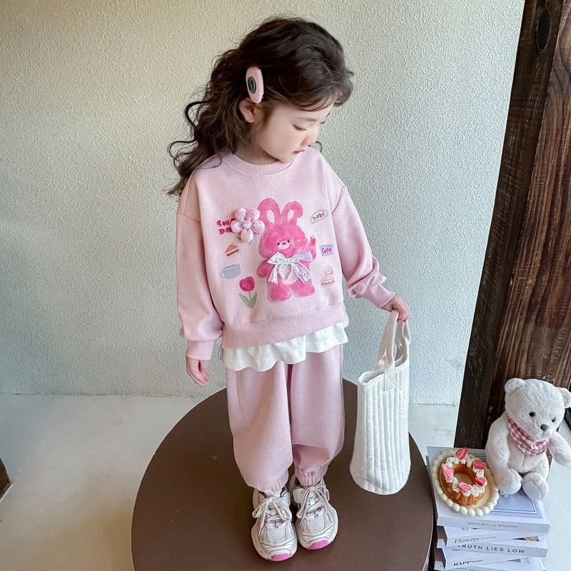 Girls Korean casual suit 2026 new style foreign style children early autumn sweet baby girl autumn sports two-piece set