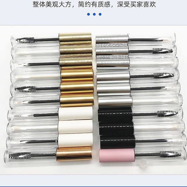 High-end Diy Round Transparent Lip Tube Eyeliner Tube Mascara 10ml Empty Professional Makeup Packaging Material