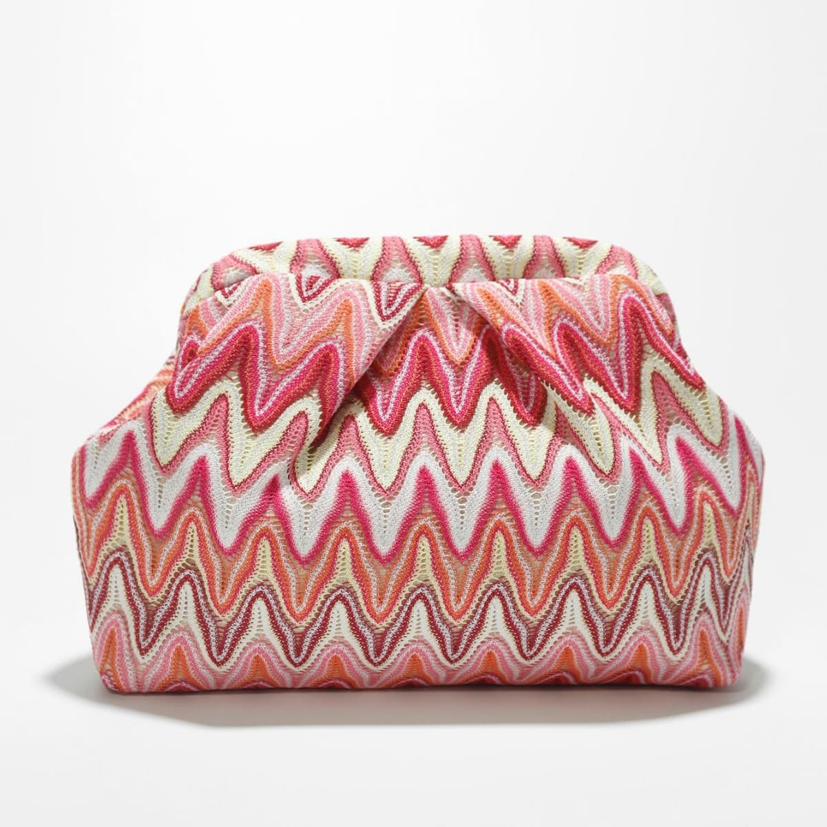 Moroccan Wave Pattern Clutch Bag Spring Summer Vacation Beach Evening Bag Simple Versatile Clasp Bag Cross-Border New Style