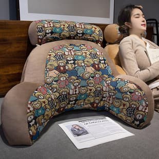 Vintage Style Bed Head Cushion, Soft Back Support Pillow, Large Backrest Sofa Pillow, Bed Reading Pillow, Lumbar Pillow Wholesale