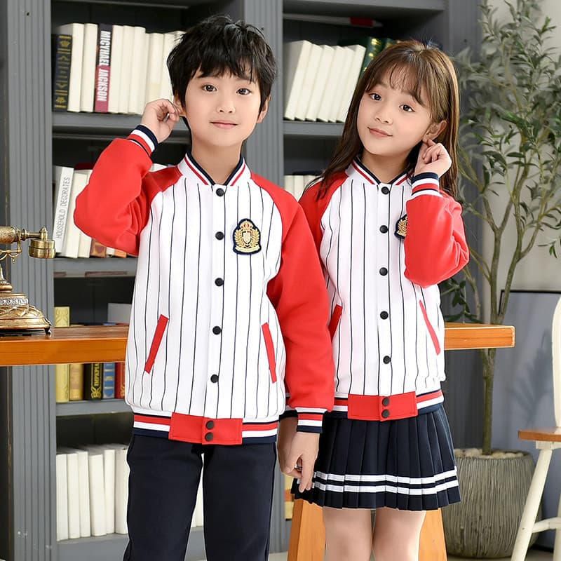 Primary School Sports Jacket Baseball Style Spring Autumn Winter New British College Class Uniform Kindergarten Uniform