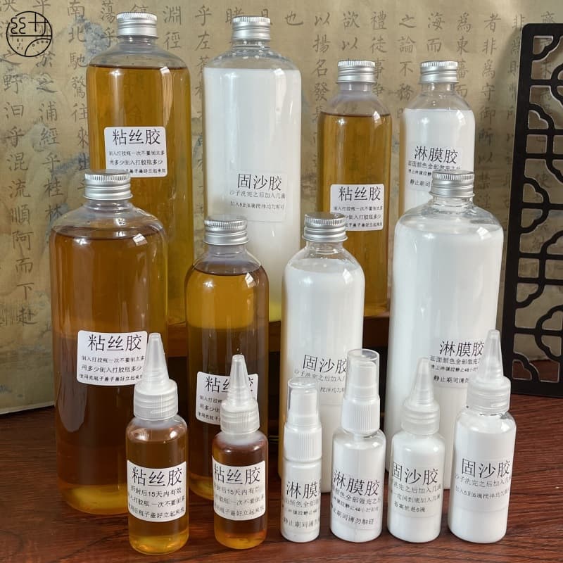 Sand-Fixing Glue for Cloisonné DIY Special Wire-Adhesive, Wire-Inlaid Enamel Painting Lamination Glue Large Bottle, Gold Wire Sand Painting AB Glue