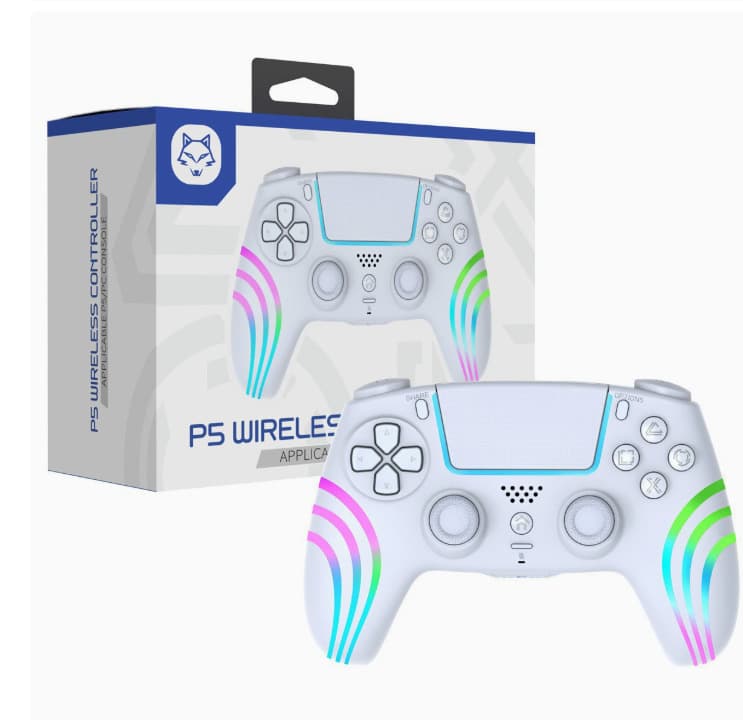 PS5 Bluetooth Game Controller Hall Effect Triggers PS5 Gamepad with RGB Lights Wireless Controller New