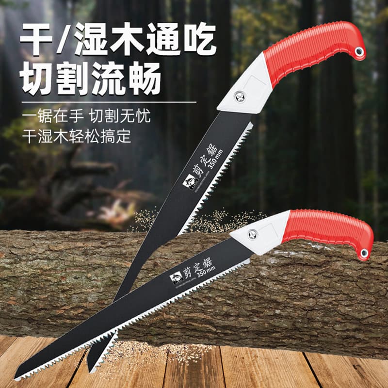 Factory wholesale pruning saw, logging saw, tree cutting tool, Great White Shark woodworking household hand saw, garden outdoor hand saw
