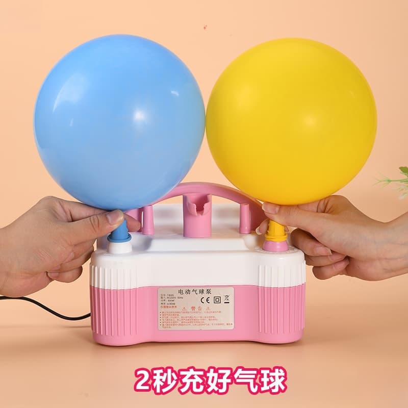 Balloon Electric Air Pump Inflator Machine Dual-Nozzle Automatic Balloon Inflator with Free Shipping Wholesale