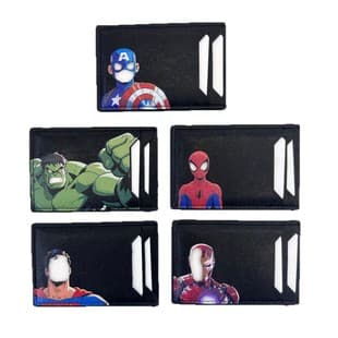 Cross-Border Men's Wallet Document Card Holder Card Case Hero Squad ID Driver's License Factory Wholesale