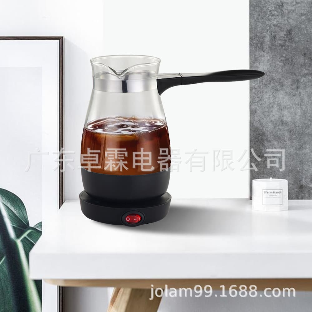 Export Arabic High Borosilicate Electric Coffee Pot Traditional Turkish Coffee Pot Glass Coffee Pot GMV-02