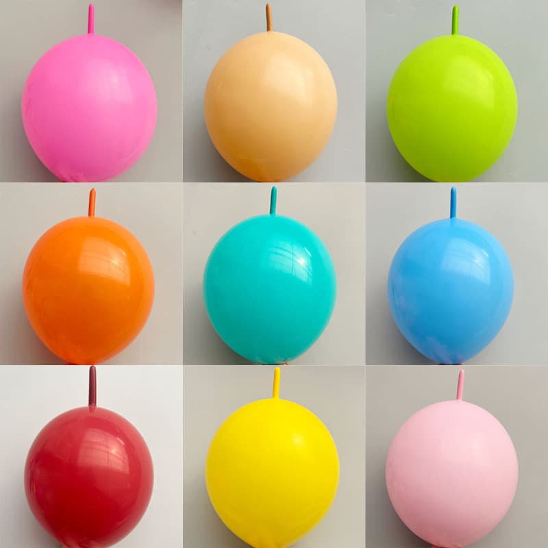 Tail Balloons 12-inch Macaron Birthday Scene Decoration Supplies Party Night Market Stall Balloons New Year Balloons