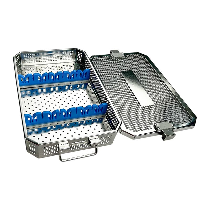 High-temperature sterilization box for surgical instruments