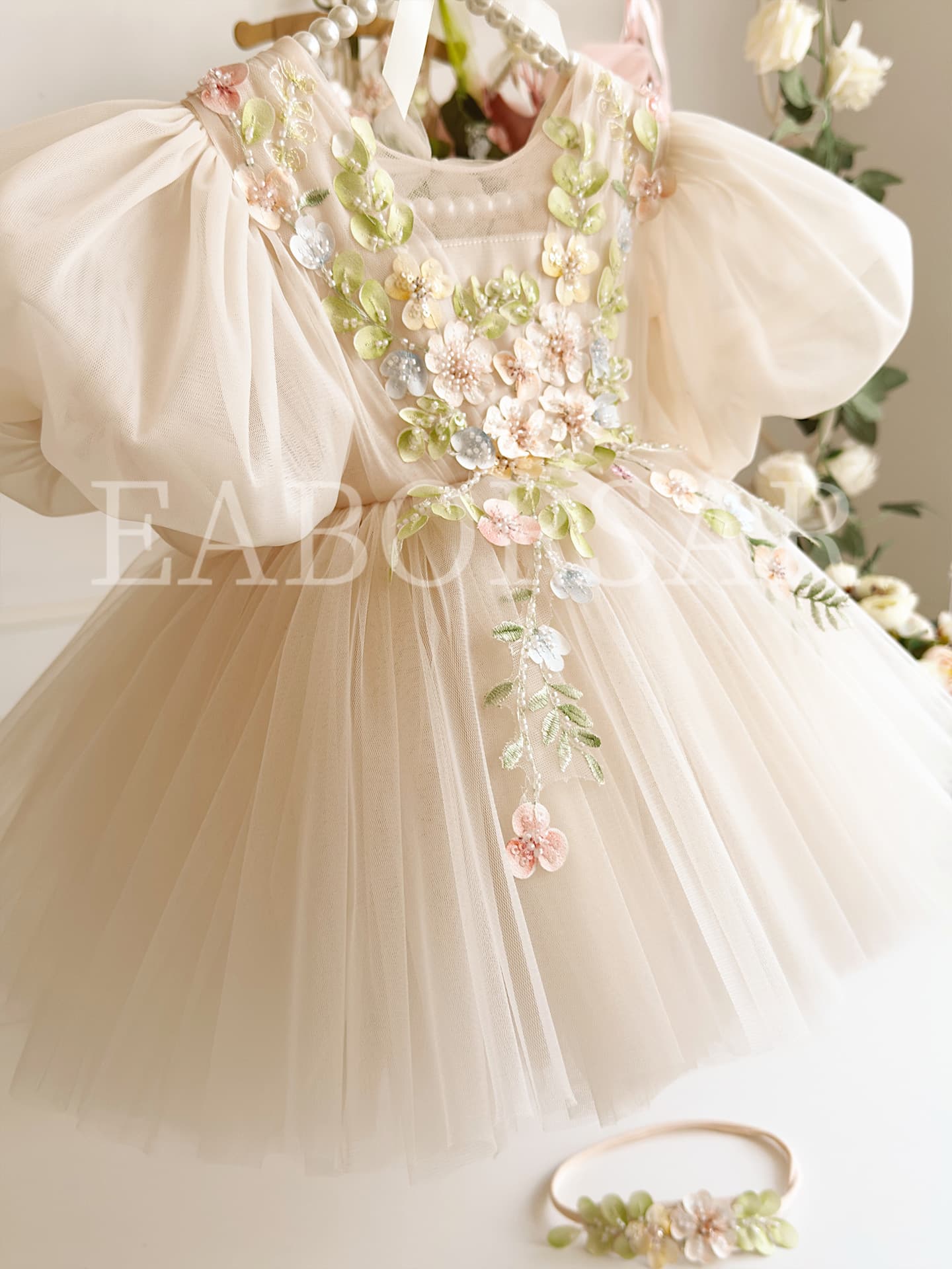 Children's First Birthday Dress 2026 New Birthday Girl Tutu Dress Flower Girl Cross-border Princess Dress Drop Shipping
