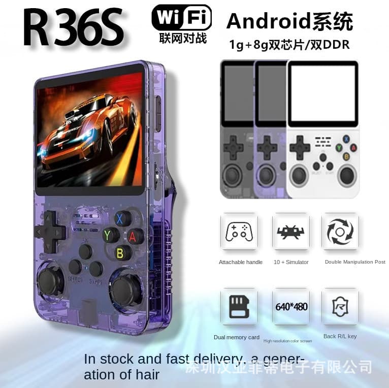 Android System WiFi Version R36S Handheld Game Console Retro GB Arcade Classic Arcade Portable PSP