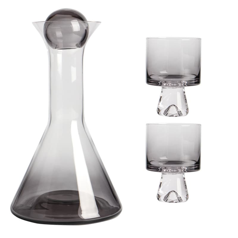 European Glass Free Shipping Creative High-End One-Pot Glass Cold Water Kettle High-Value Cold Water Cup Set Sample