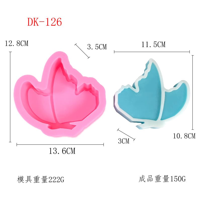 Hanwen New Butterfly Wings Series Aromatherapy Candle Plaster Mold, Chocolate DIY Cake Baking Silicone