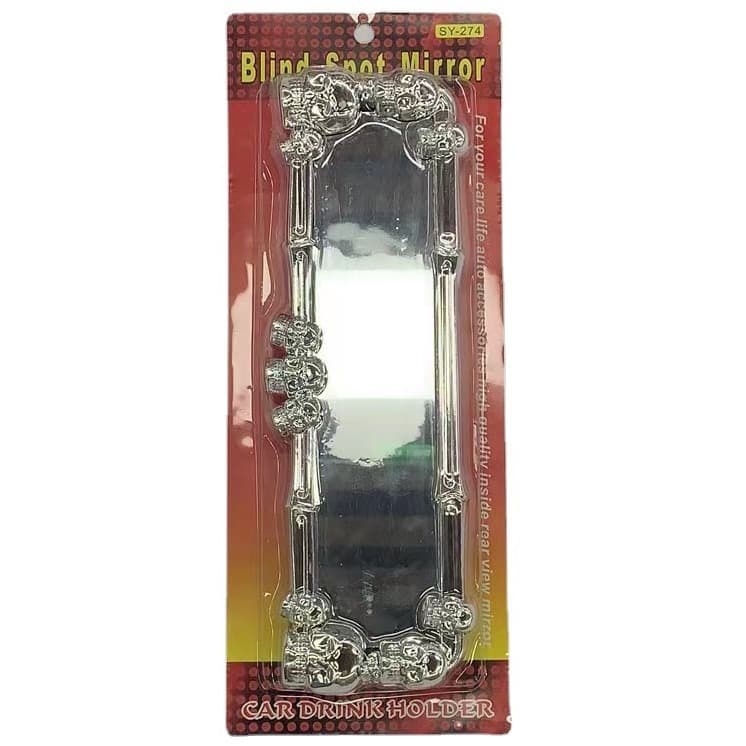 Factory Direct Cross-Border New Christmas Car Interior Mirror Rearview Mirror Flat Mirror Skull