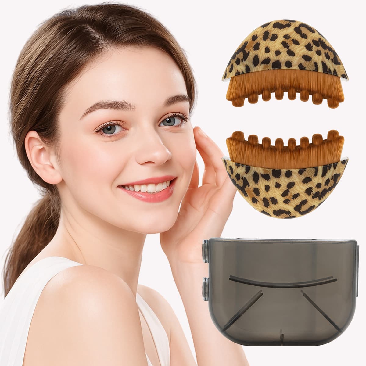 Cross-Border Lymphatic Contour Facial Brush Massage Eye and Neck Care Brush Lymphatic Contour Face Tanning Brush