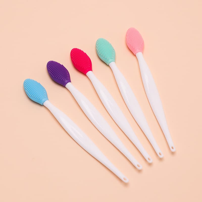 Silicone Nose Cleaning Brush Long Handle Beauty Tool Blackhead Brush Pore Cleansing Tool Facial Dead Corner Cleaning Brush Beauty