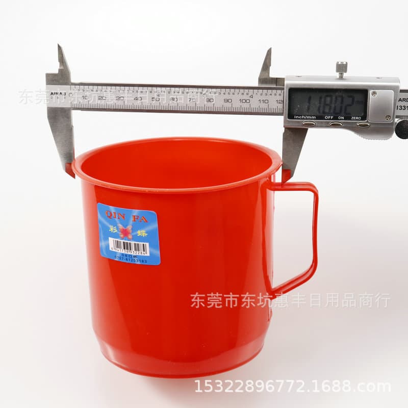 Colorful 12cm diameter plastic mouthwash cups, industrial mixing cups, wide-mouth cups for daily supermarket household goods