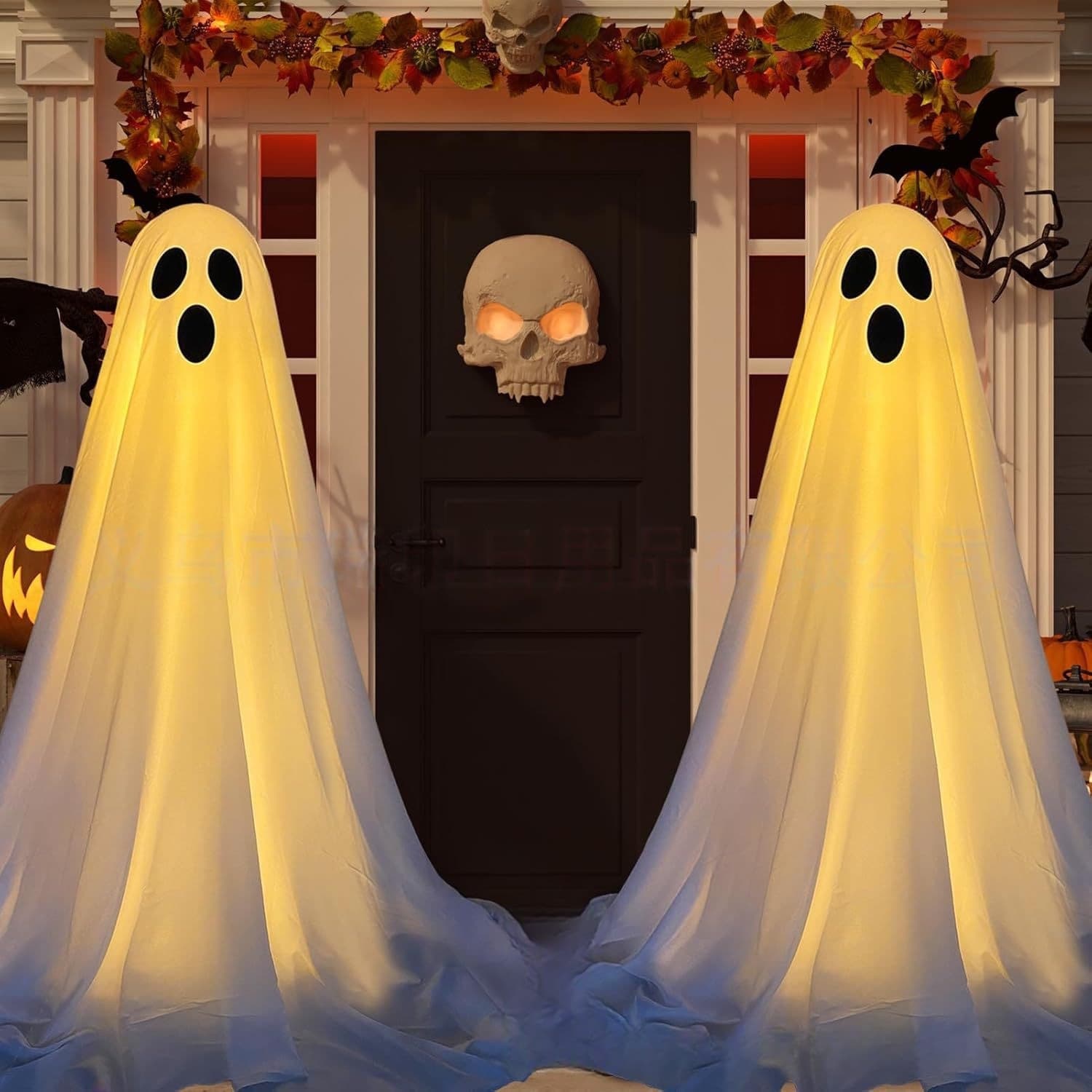 New Halloween Yard Decorations Outdoor Ghost for Front Porch Courtyard