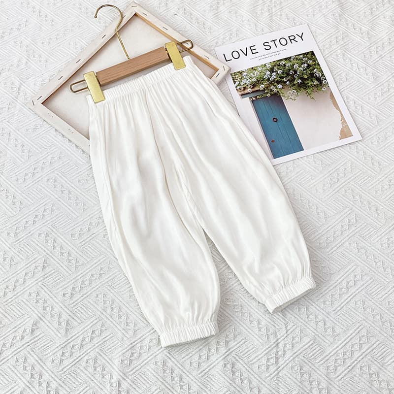 Baby Mosquito-Proof Pants Summer Children's Pants Kids Ice Silk Harem Pants Boys Girls Air Conditioning Pants Long Pants Summer