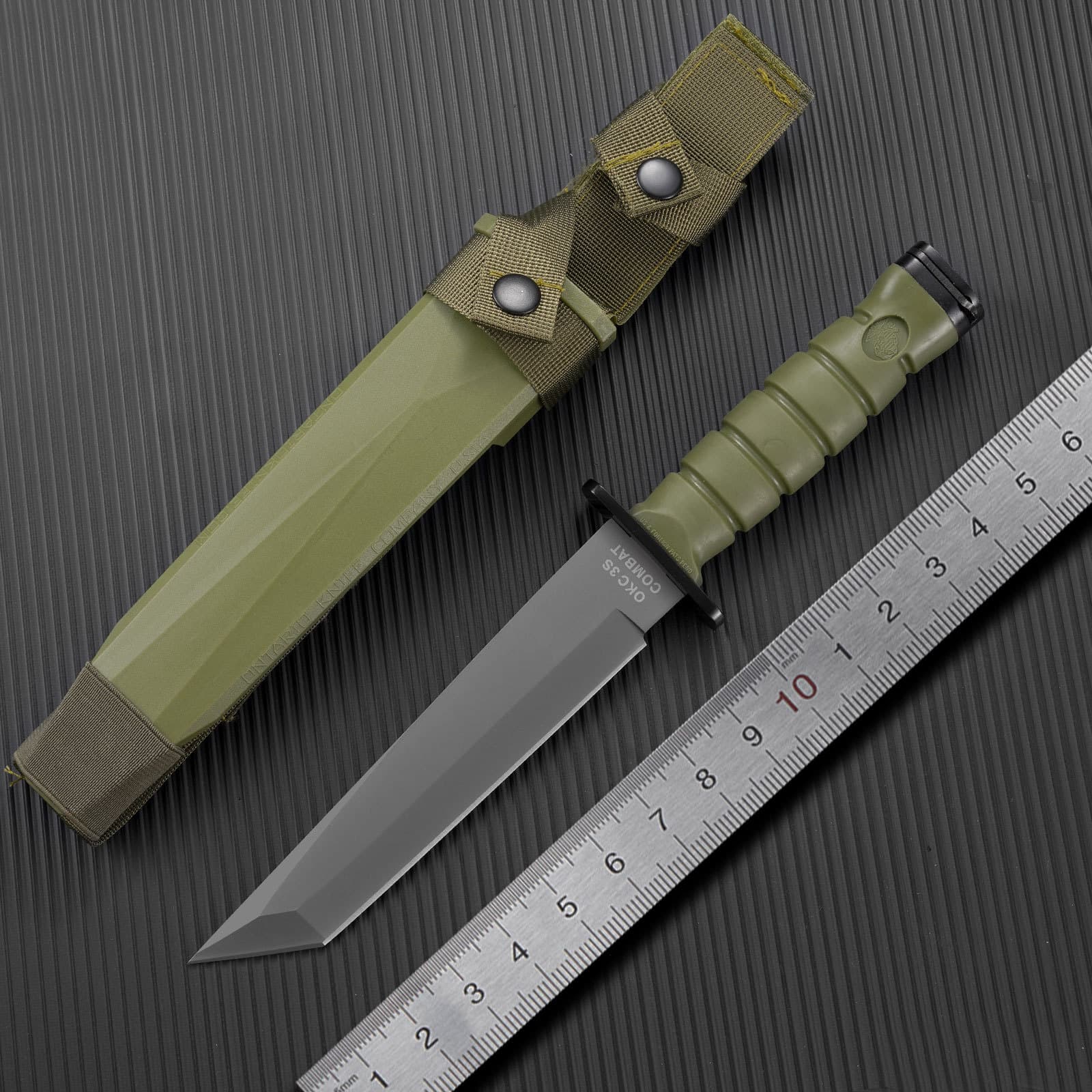 Wholesale New Outdoor Straight Knife Outdoor Survival Camping Knife Full Tang Steel Tactical Equipment Multi-Function Sharp Small Knife