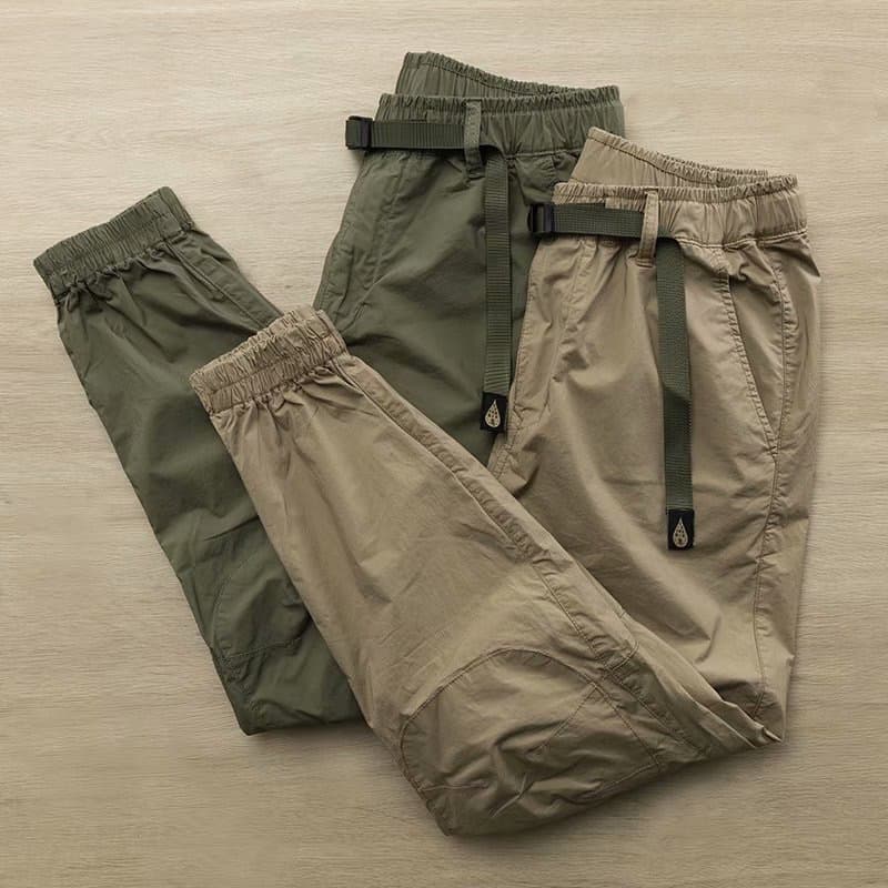 Affordable Men's Ice Silk Pants Durable Construction Workwear Loose Fit Summer Pants Thin Casual