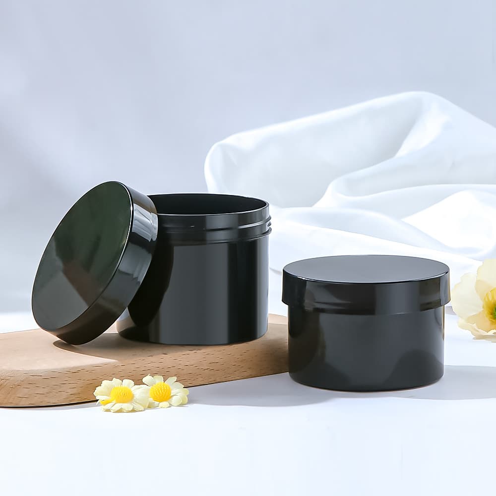 Spot 100/120/150/200/250g black hair mask bottle PP plastic face cream eye cream cream bottle