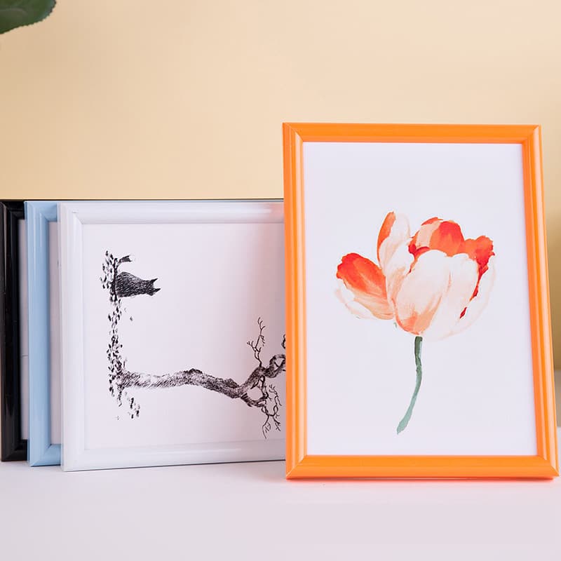 Creative minimalist rounded PVC plastic photo wall frame, picture frame, display table 67810 inch empty frame
