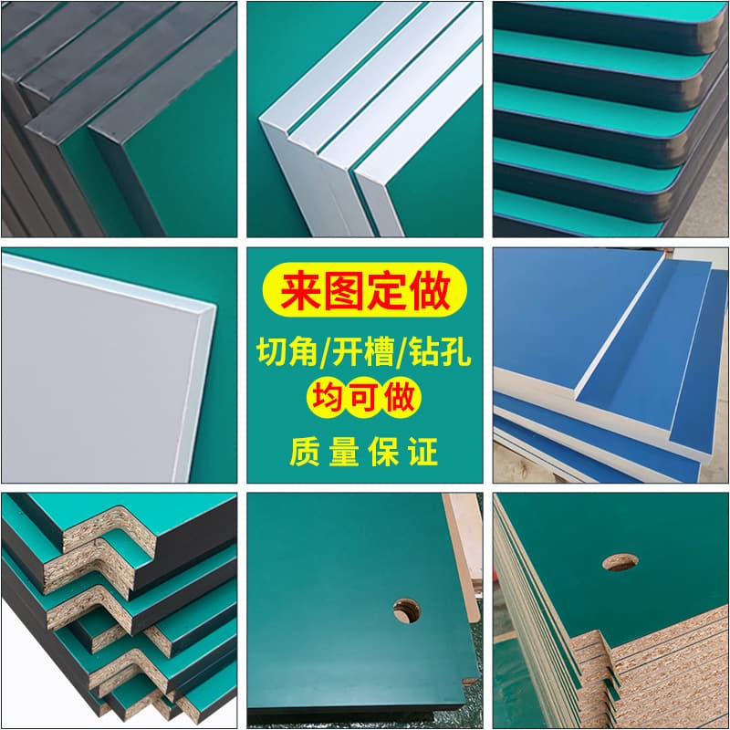 Wear-resistant thickened green anti-static workbench mat for electronic component workshop, with corner cutting, drilling, and slotting